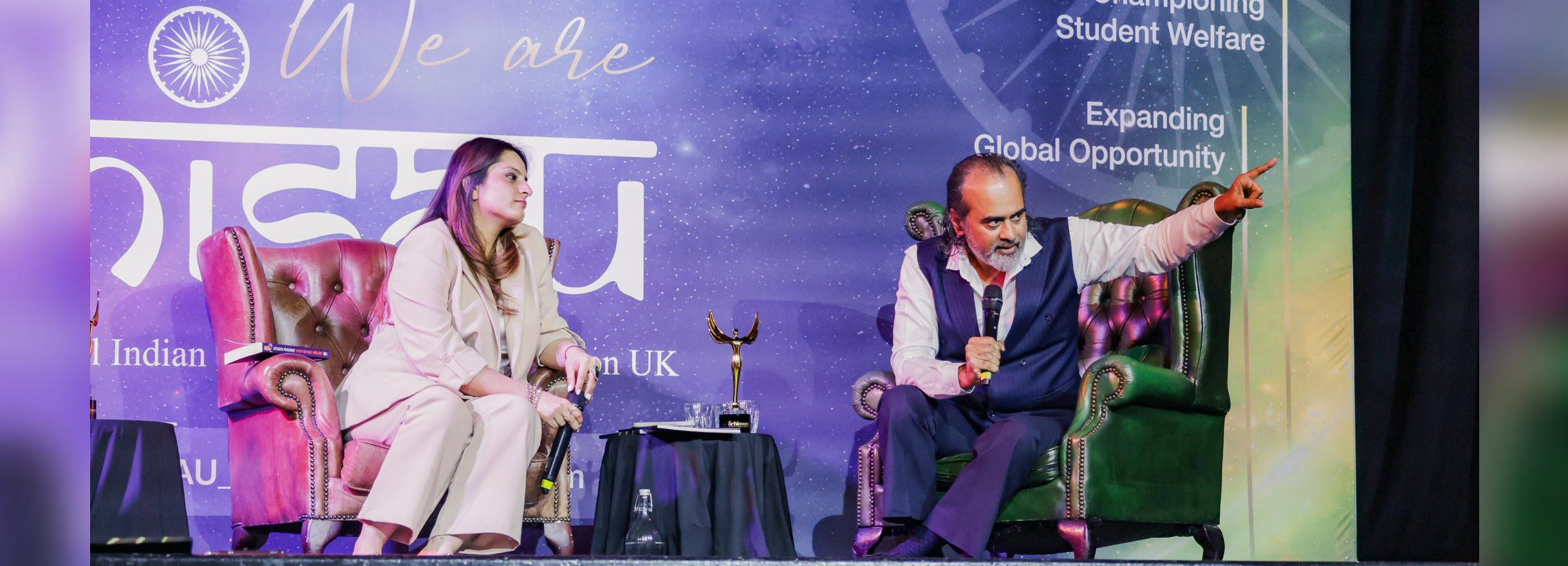Acharya Prashant with Lord Krish Raval, OBE during the UK Tour 2026