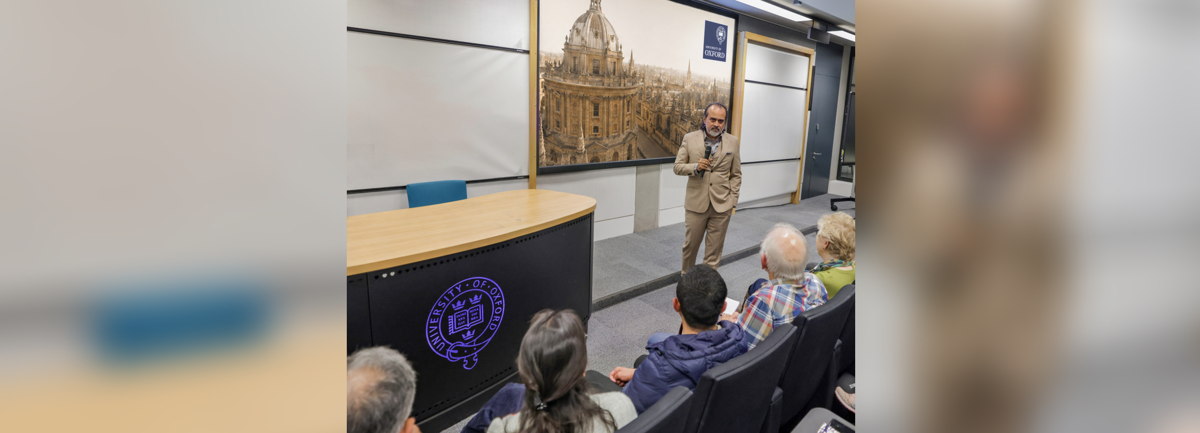 Acharya Prashant at Oxford University during the UK Tour 2026